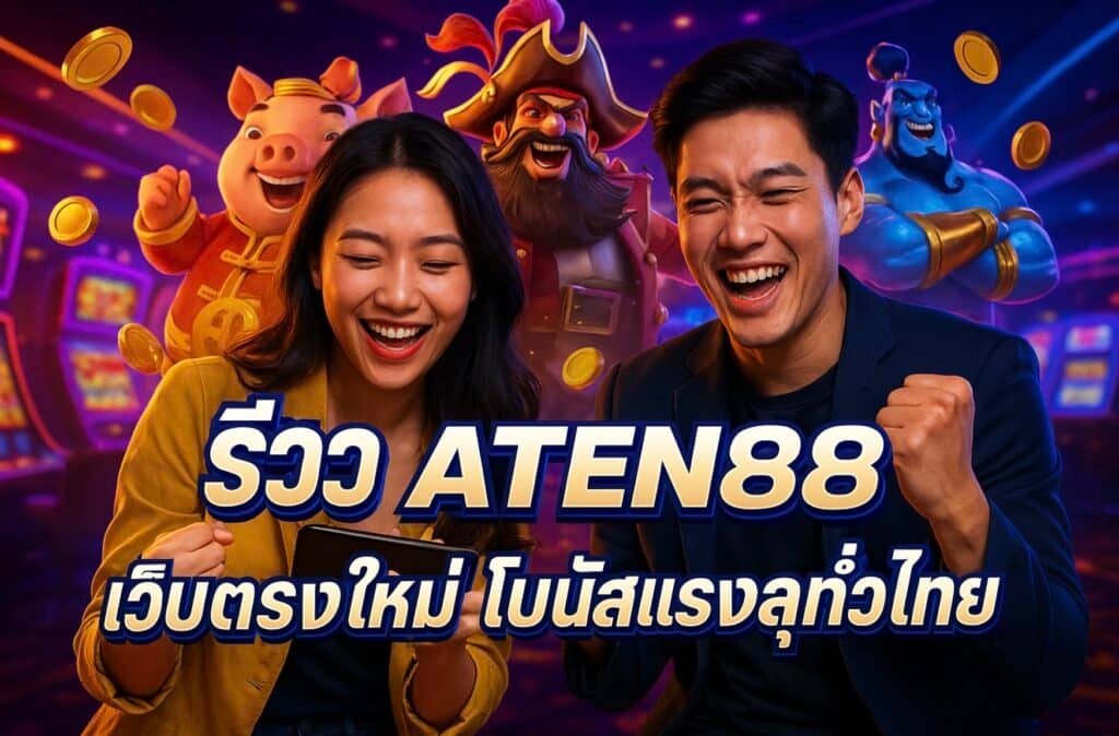รีวิว ATEN88 เว็บตรงใหม่ โบนัสแรงสุดทั่วไทย